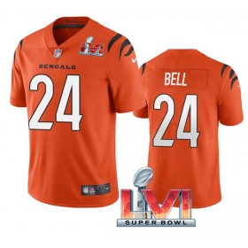 Camiseta Hombre NFL Cincinnati Bengals Vonn Bell 24 Orange 2022 Super Bowl LVI Vapor Limited